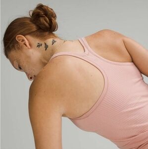 Lululemon Ebb To Street Tank *Light Support  For B/C Cup
 Pink Puff
